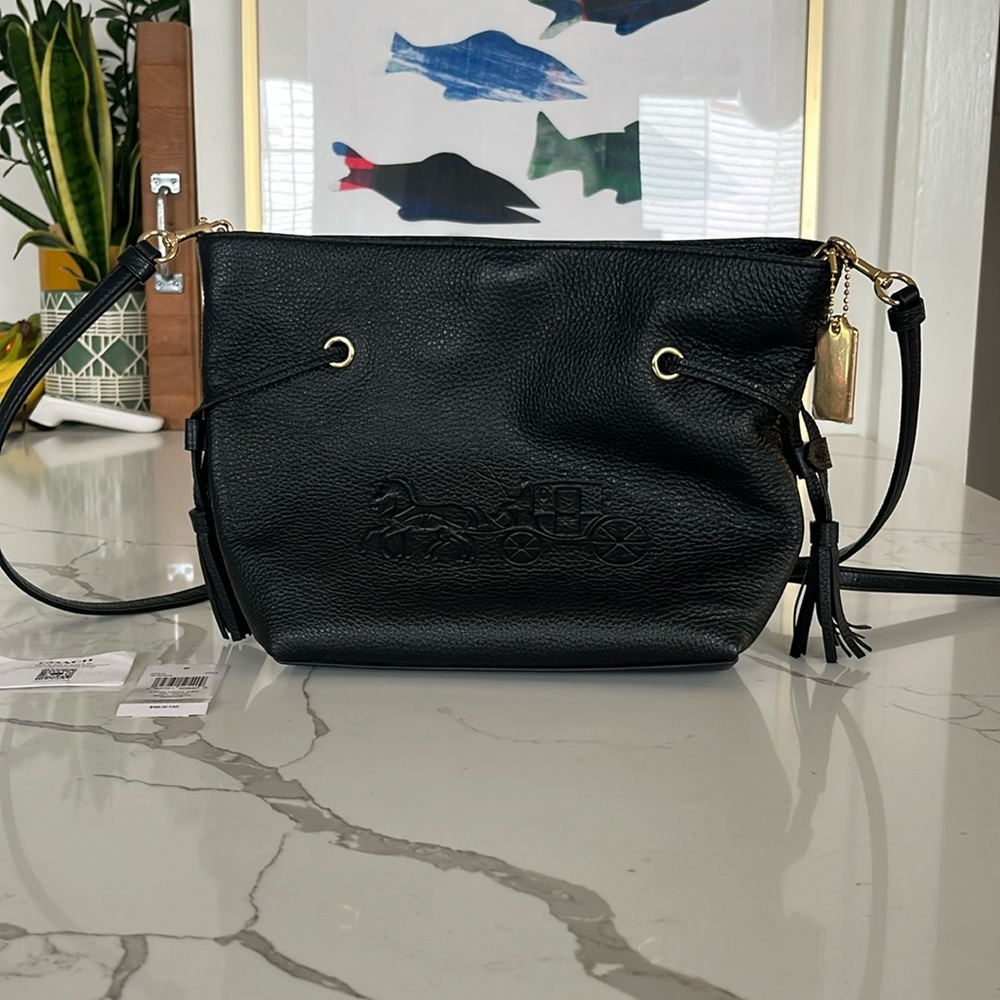 NWOT Coach Andy Crossbody With Horse & Carriage